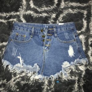 Denim shorts